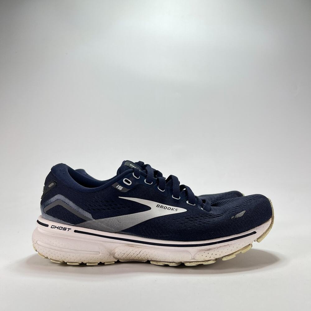 Brooks Ghost 15 Peacoat Pearl Salt Air Running Shoes 1203801D450 Women's Size 7